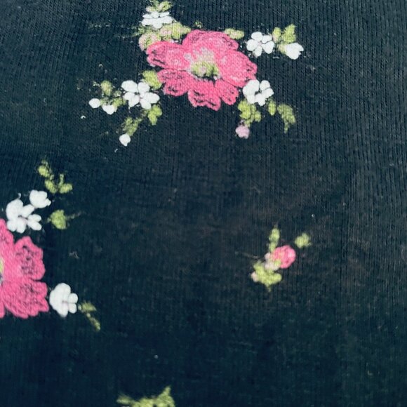 Miss Selfridge Women's 4 Black Dark Floral Faux Wrap Dress NEW Whimsy Goth - Picture 7 of 8